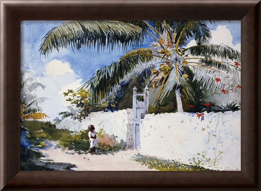 A Garden in Nassau, 1885 By Winslow Homer